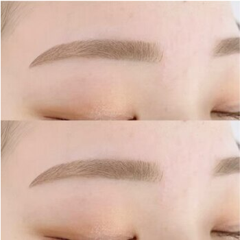 眉カラーで垢抜けた印象へ！の眉毛デザイン写真