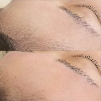 フルフェイスWAXで肌のトーンアップを実現！の眉毛デザイン写真