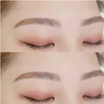 おすすめの眉デザイン: 平行スタイルで美眉を手に入れようの眉毛デザイン写真