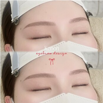 ナチュラルなゆるめアーチ眉のご提案の眉毛デザイン写真