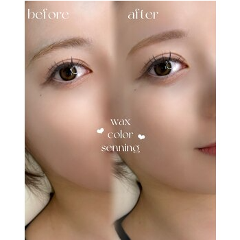 大人かわいい印象をつくる平行アーチ眉デザインの眉毛デザイン写真