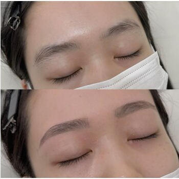 表参道でのおすすめ眉デザイン：平行アーチの魅力の眉毛デザイン写真