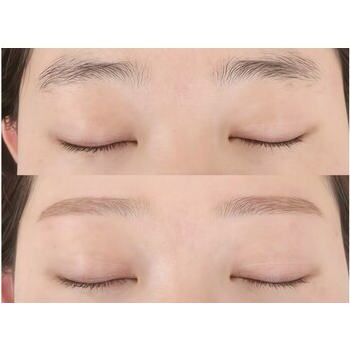 明るい眉毛で垢抜け！三宮・元町のおすすめ眉カラーの眉毛デザイン写真