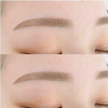 自眉を活かした垢抜け眉カラーの魅力の眉毛デザイン写真
