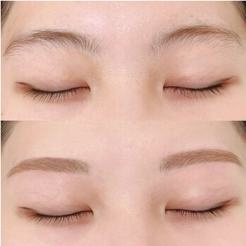 ふんわり明るい眉カラーでお顔をリフレッシュの眉毛デザイン写真