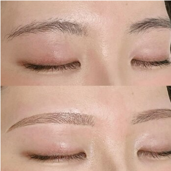 垢抜け美眉で夏を楽しむの眉毛デザイン写真